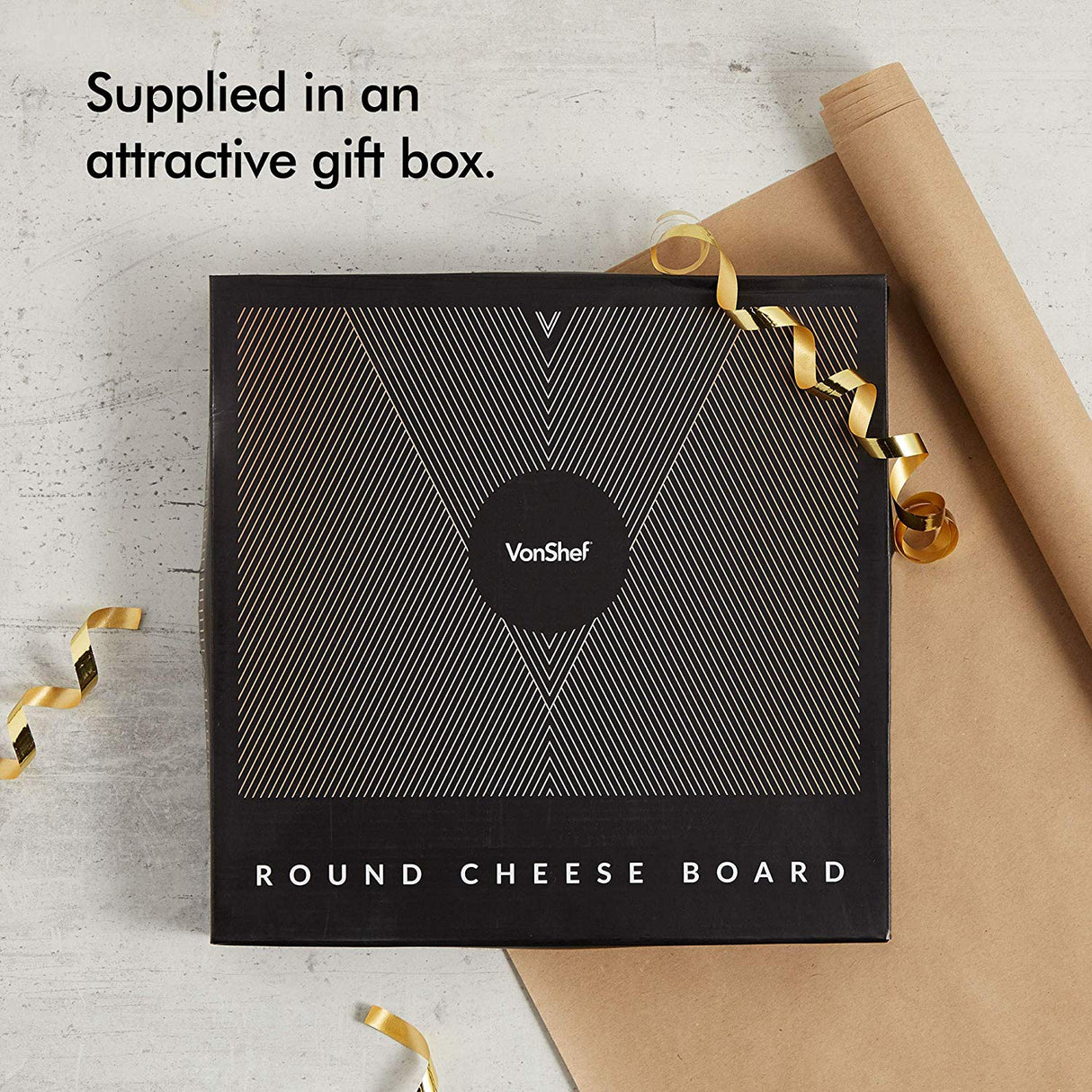 VonShef deska za rezanje akacija/skrilavec