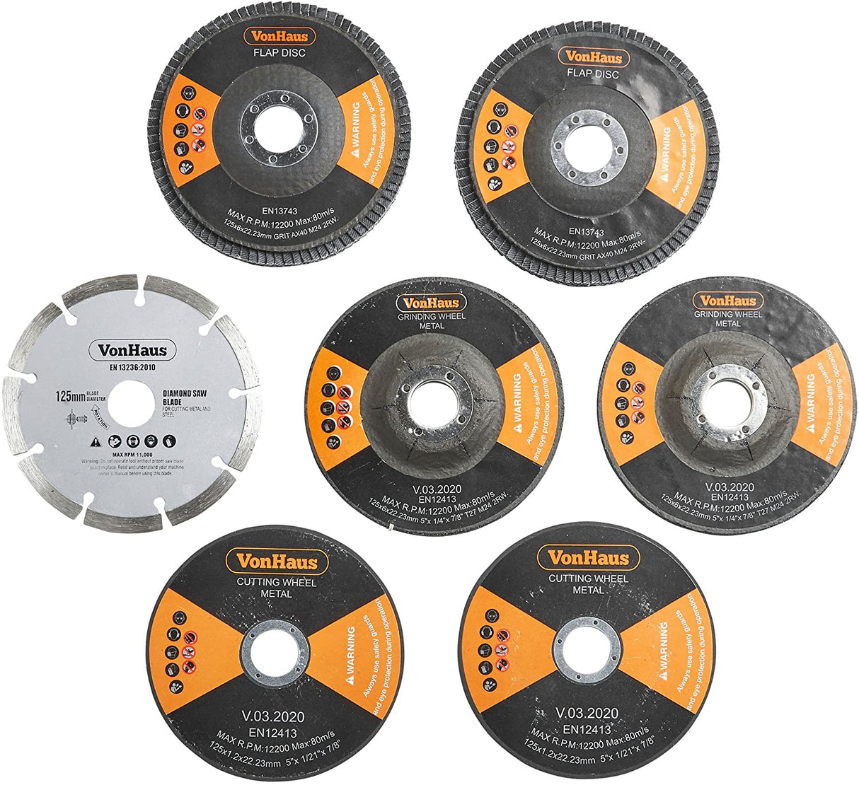 VonHaus 125mm kotni brusilnik 900W 3500021