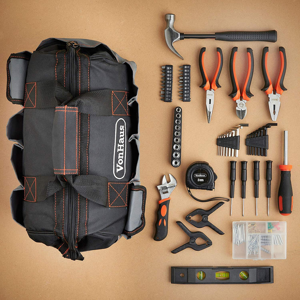 VonHaus torba z orodjem - 92 delni komplet