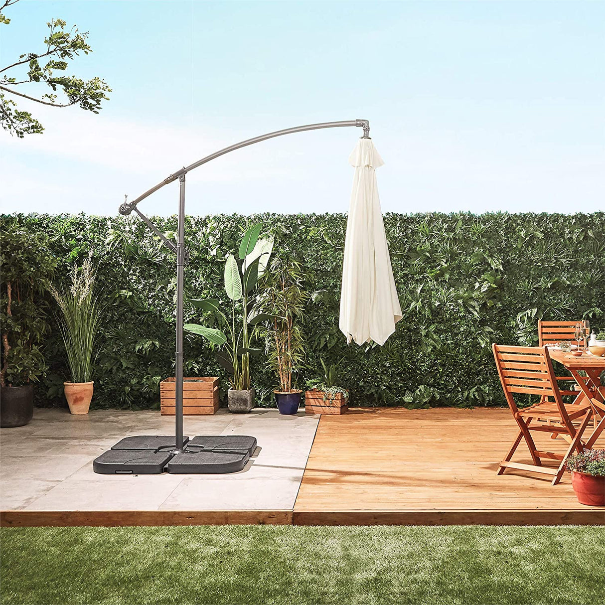 VonHaus 3M senčnik samostoječi UV30+ bež