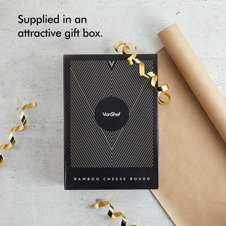 VonShef večnivojska deska s priborom iz bambusa