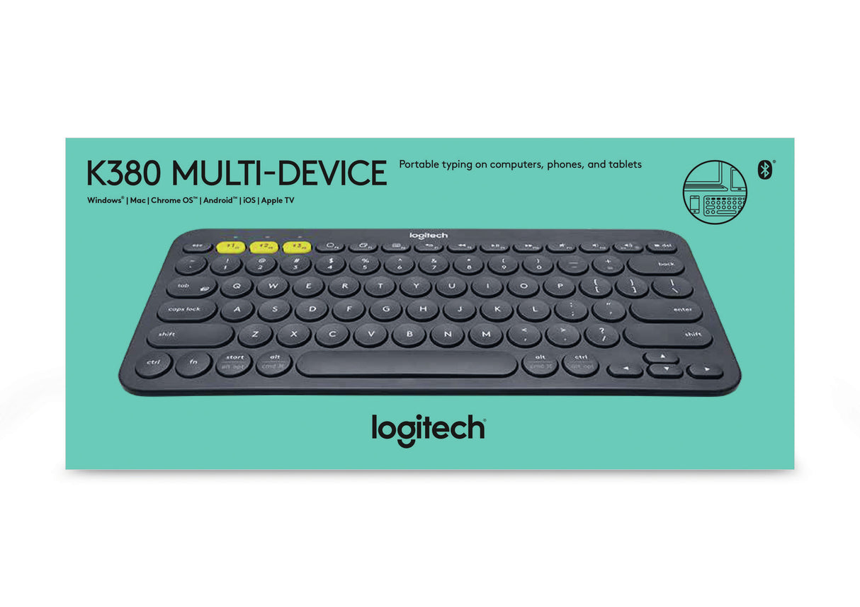 Logitech tipkovnica K380 Multi-Device, siva, SLO g.