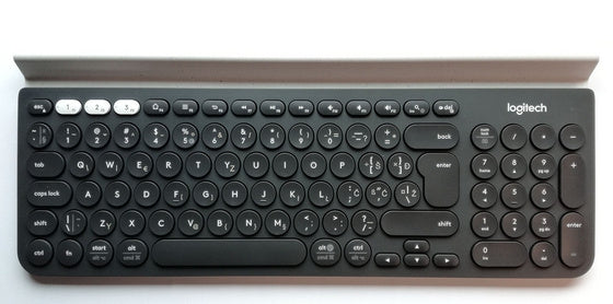 Logitech K780 Multi-Device Wireless siva/bela SLO gravura