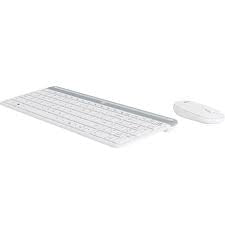 Logitech Slim Wireless Combo MK470, grafitna SLO bela