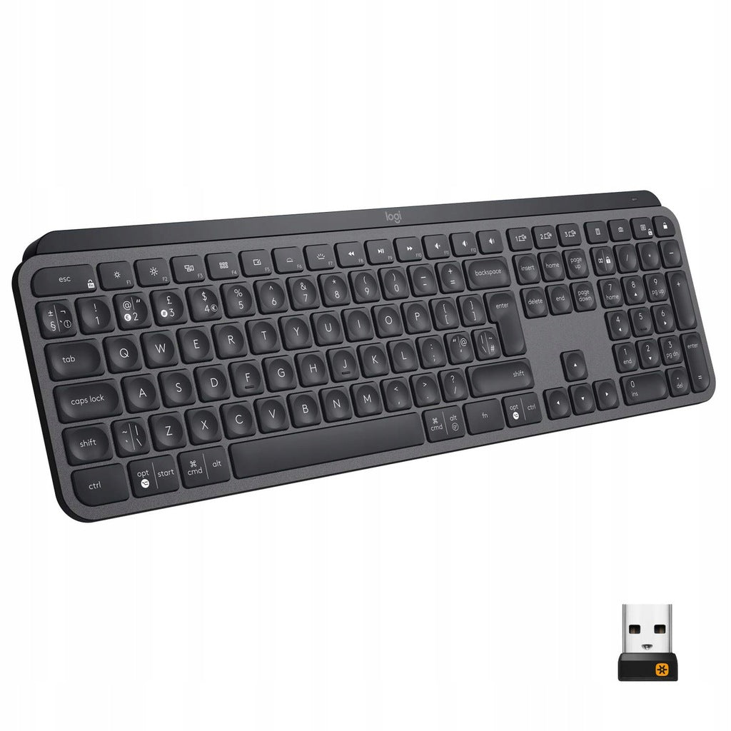 Logitech MX Keys tipkovnica, siva, SLO gravura