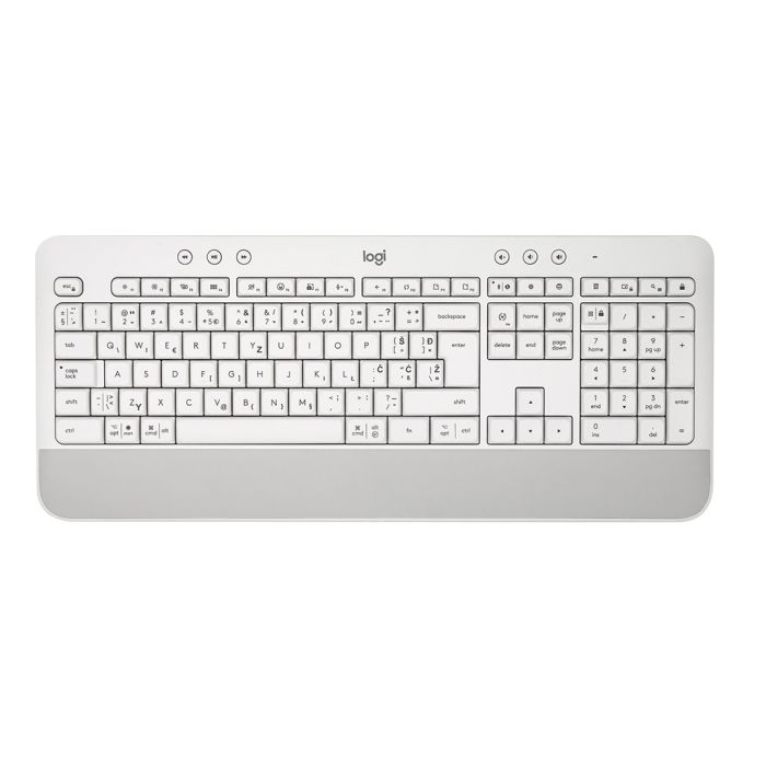 Logitech tipkovnica K650 Signature, Wireless, bela, SLO g.