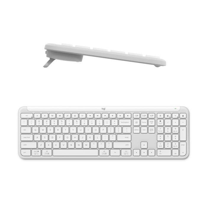 Logitech tipkovnica Signature Slim K950, bela, SLO gravura