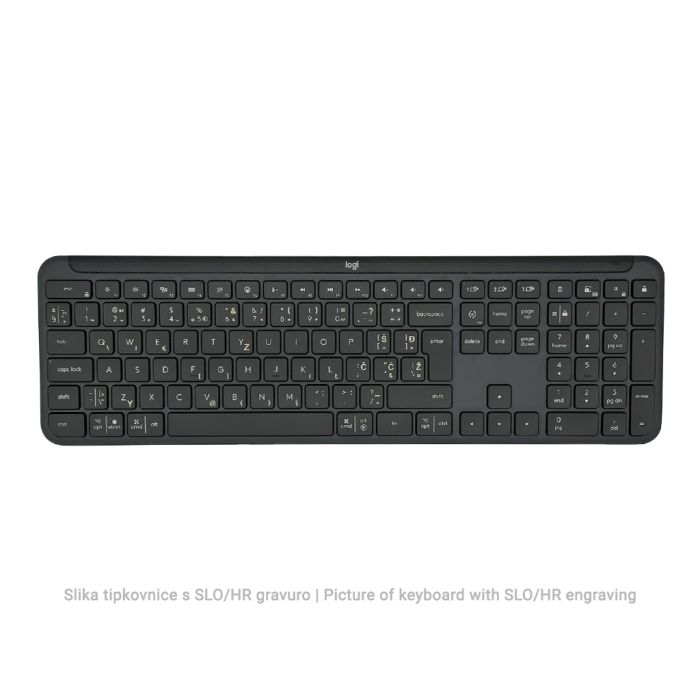 Logitech MK950 Slim brezžični komplet, Bolt