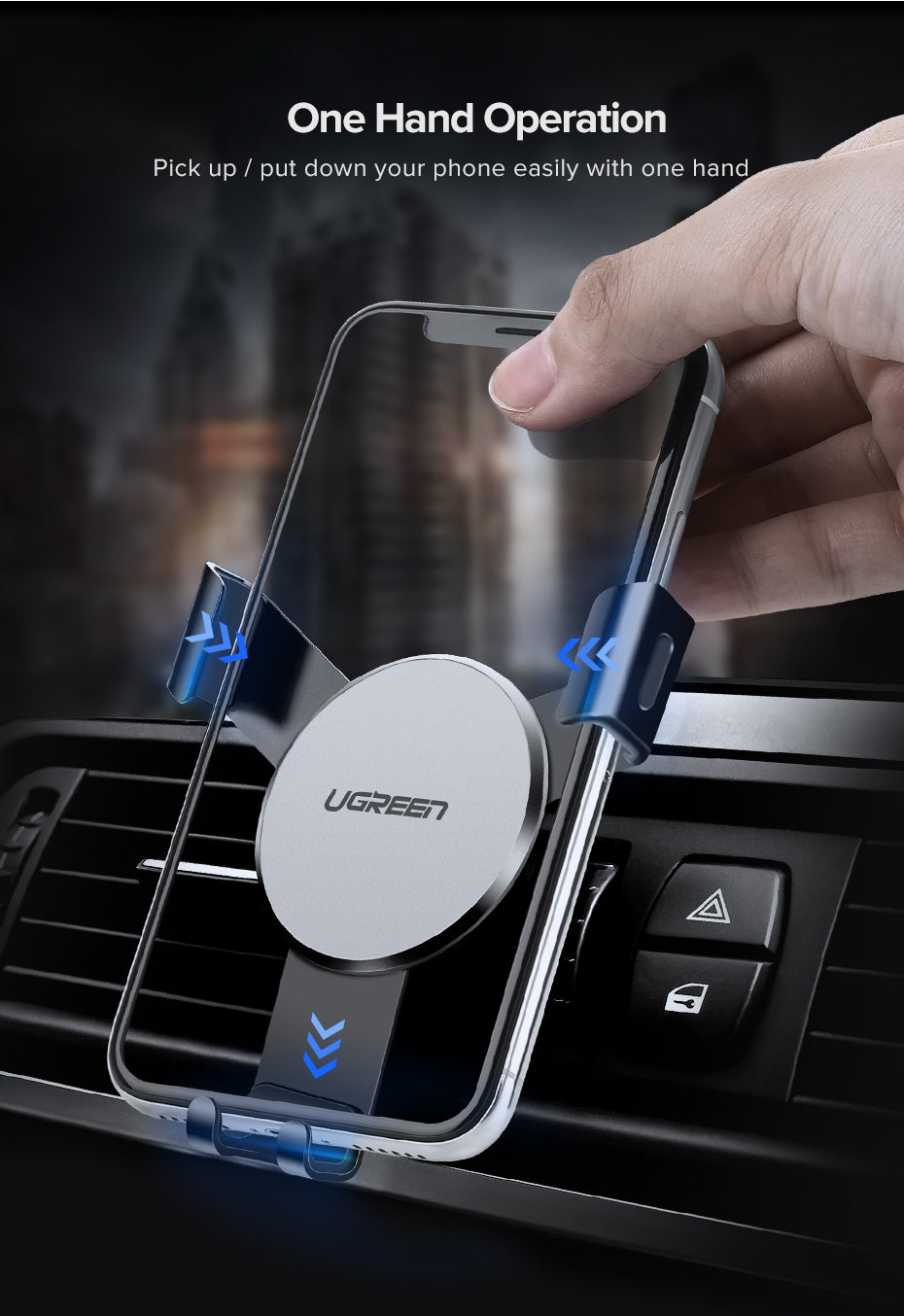 Ugreen avtomobilski nosilec Gravity - box 40907