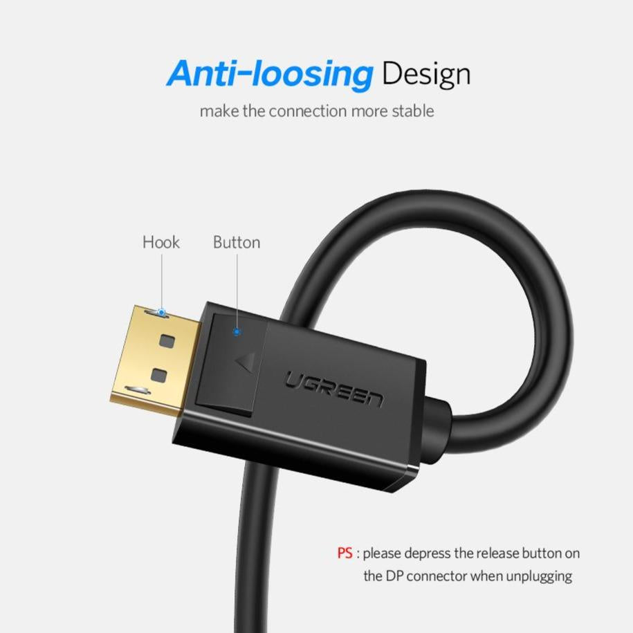 Ugreen DisplayPort 1.2 kabel 1.5M - BOX