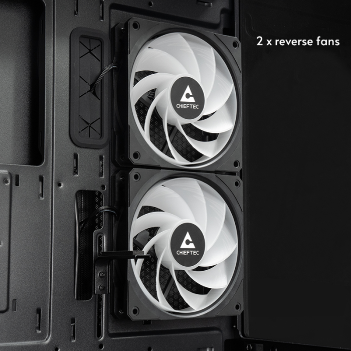 Chieftec GT-01B-OP USB3.2 ATX ohišje, črno