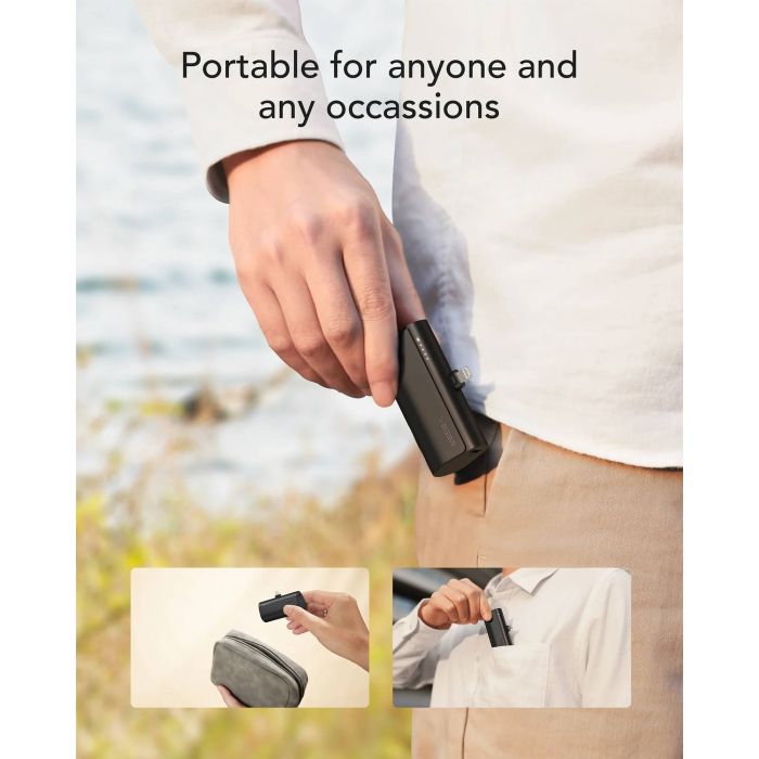 VEGER prenosna baterija PlugON Lightning 5000 mAh, črna