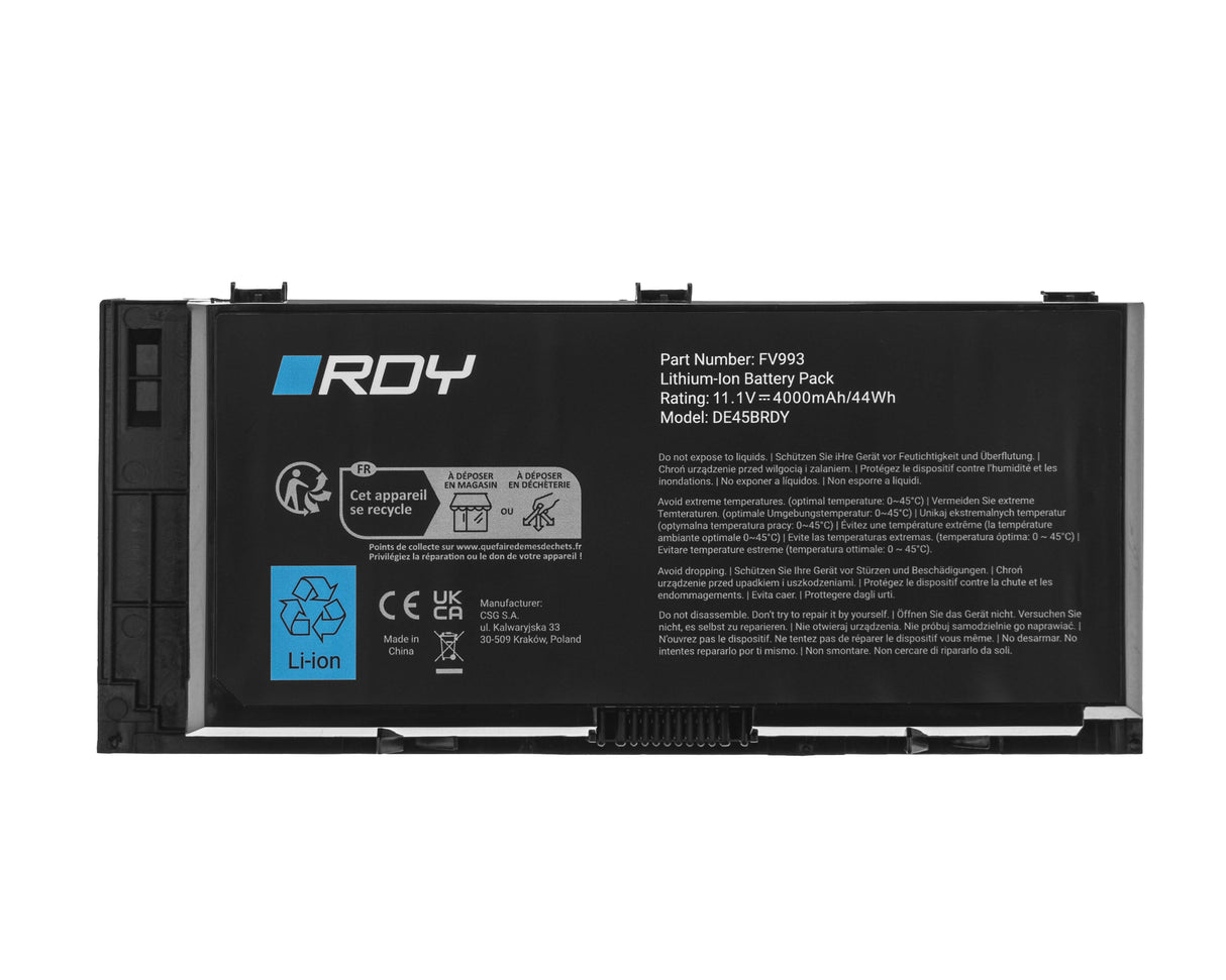 Baterija RDY FV993 za Dell Precision M4600 M4700 M4800 M6600 M6700 M6800
