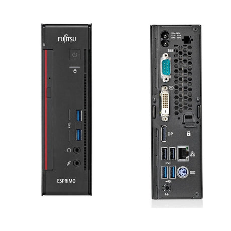 Obnovljen računalnik Fujitsu Esprimo Q556, i3-6100T, 16GB, 128GB, Windows 10 Pro