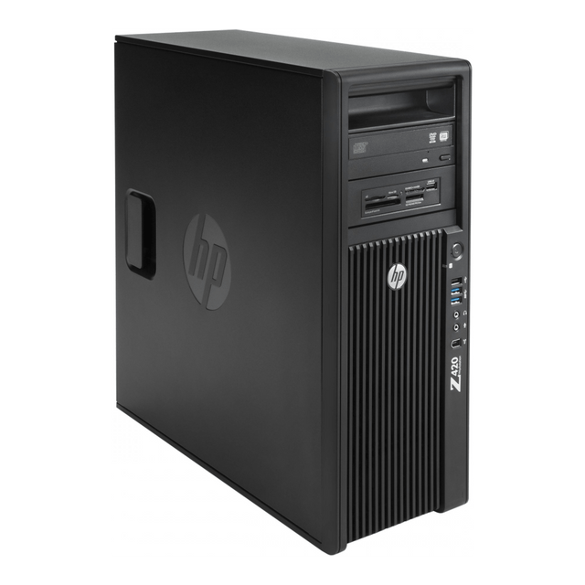 Obnovljena delovna postaja HP Z420, Xeon E5-1607 V2, 12GB, 128GB + 500GB, NVS 310, Windows 10 Pro