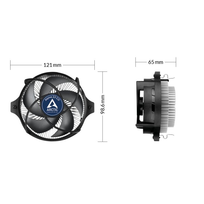 ARCTIC Alpine 23 CO, hladilnik za desktop procesorje AMD