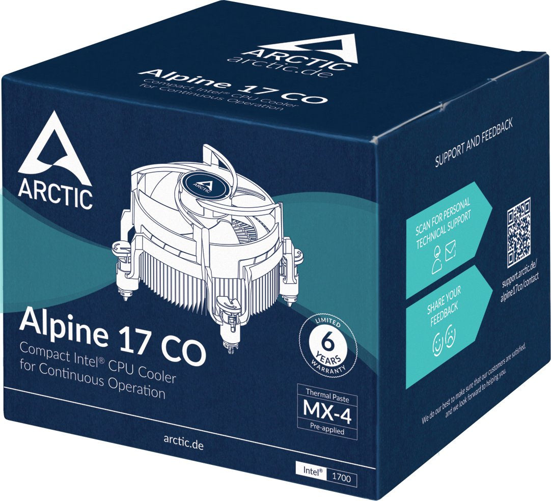 ARCTIC Alpine 17 CO, hladilnik za desktop procesorje INTEL