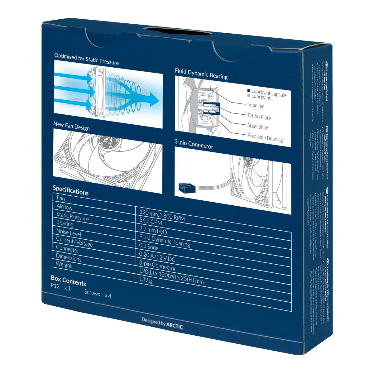 ARCTIC P12 120mm 3-pin ventilator