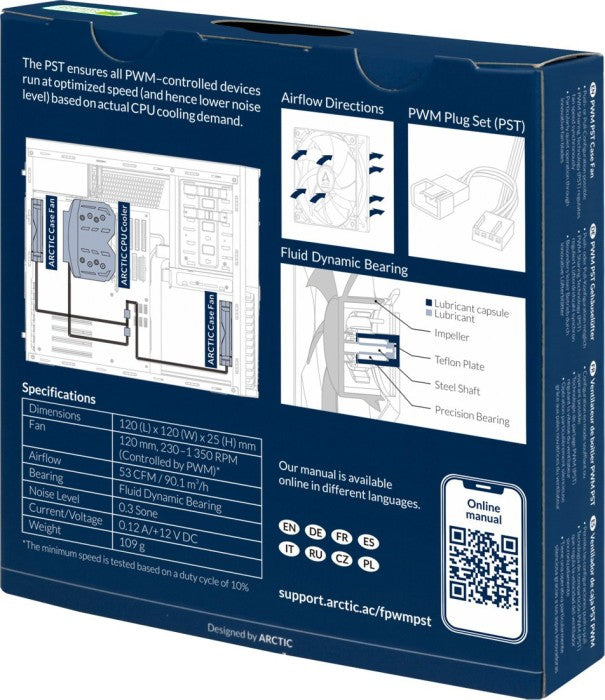 ARCTIC F12 PWM PST 120mm 4-pin ventilator