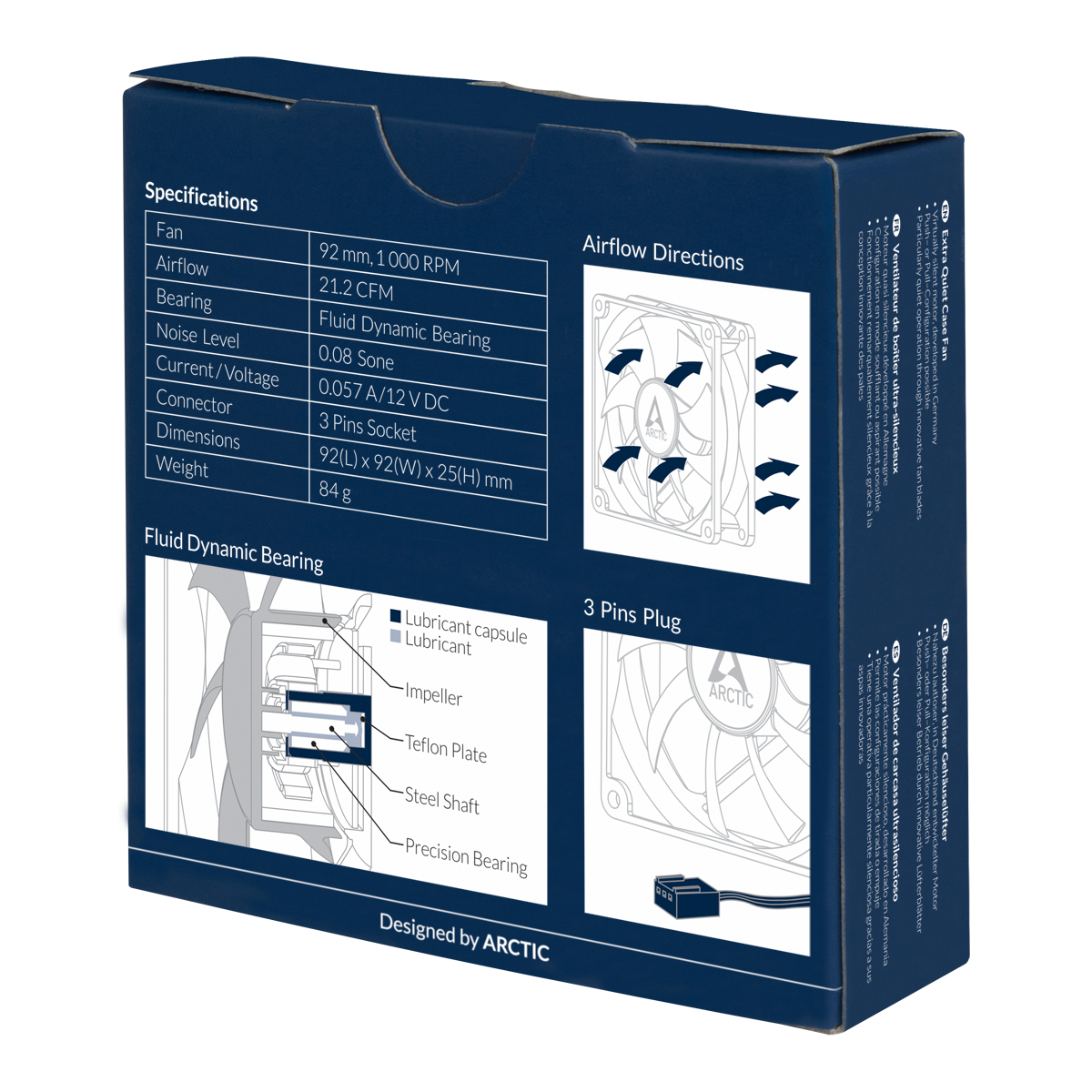 ARCTIC F9 Silent 92mm 3-pin ventilator