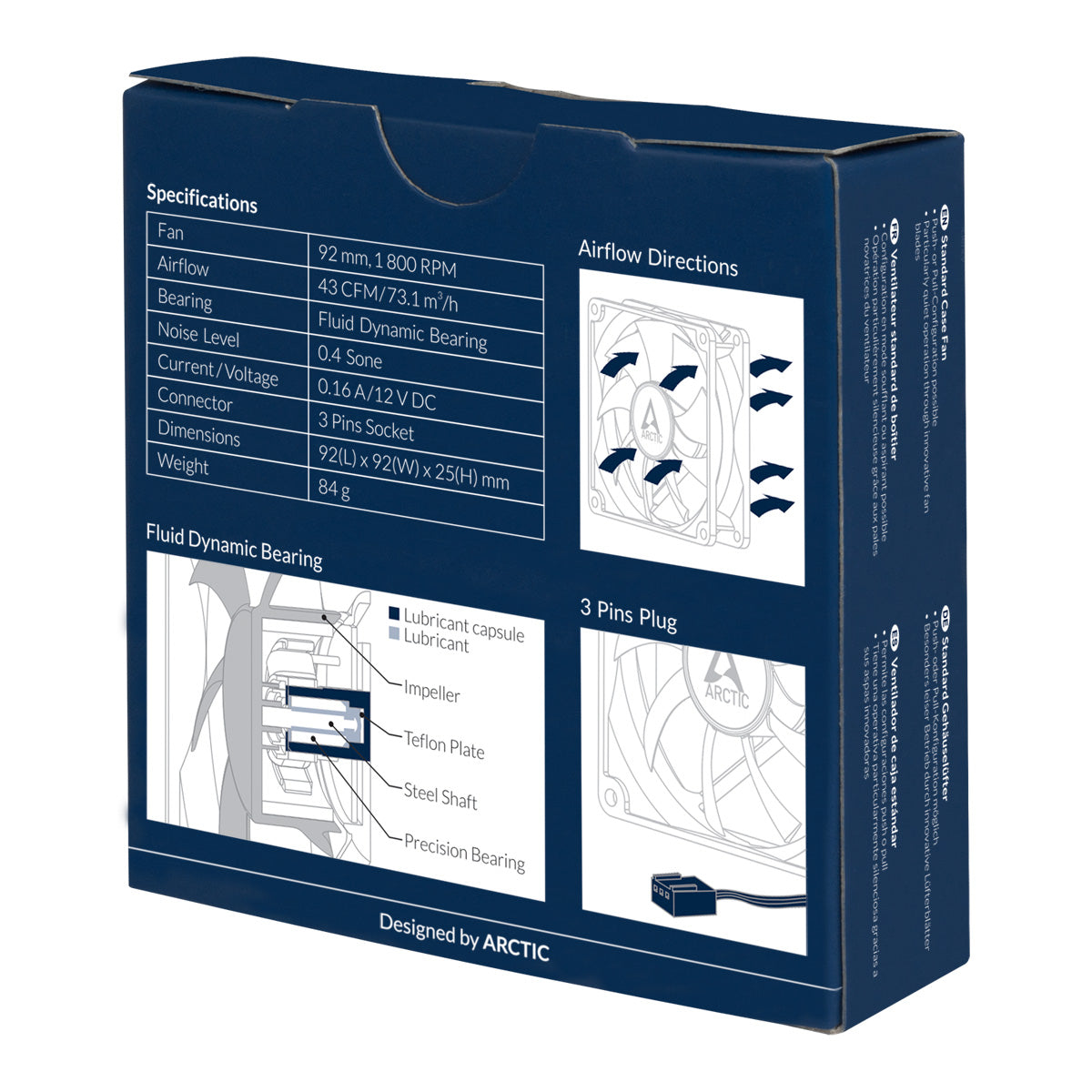 ARCTIC F9 92mm 3-pin ventilator