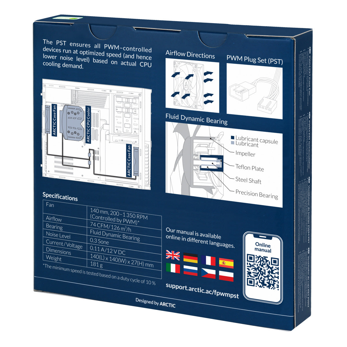 ARCTIC F14 PWM PST 140mm 4-pin ventilator