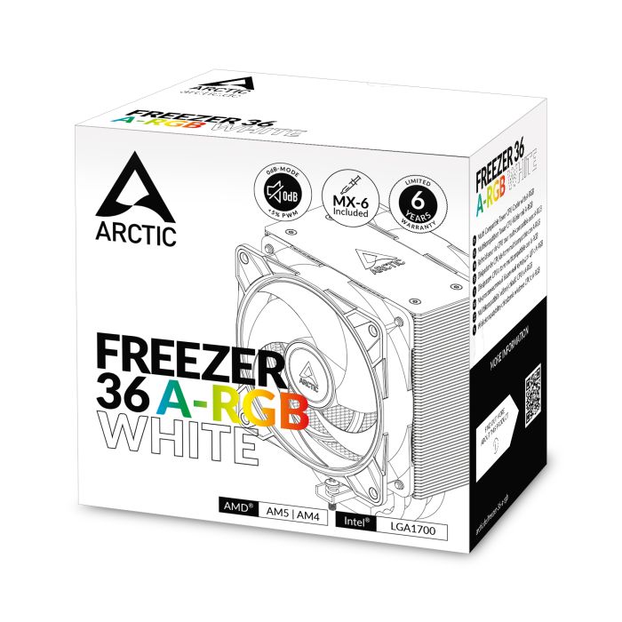 ARCTIC Freezer 36 A-RGB White, hladilnik za desktop procesorje INTEL/AMD