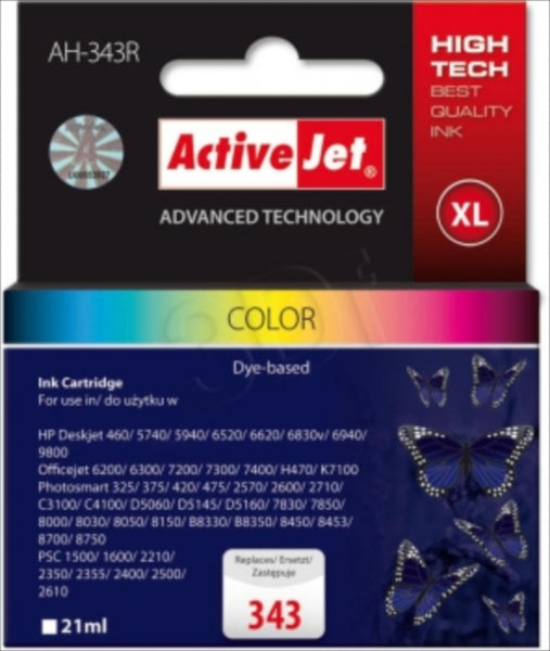 ActiveJet komplet barvnih črnil HP C8766EE 343