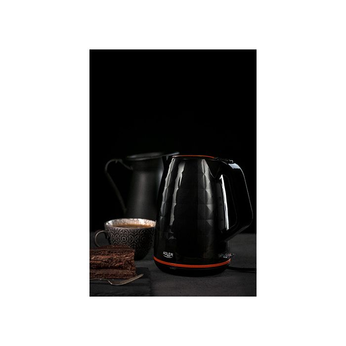 Adler grelnik vode 1,7L 2200W črn plastičen