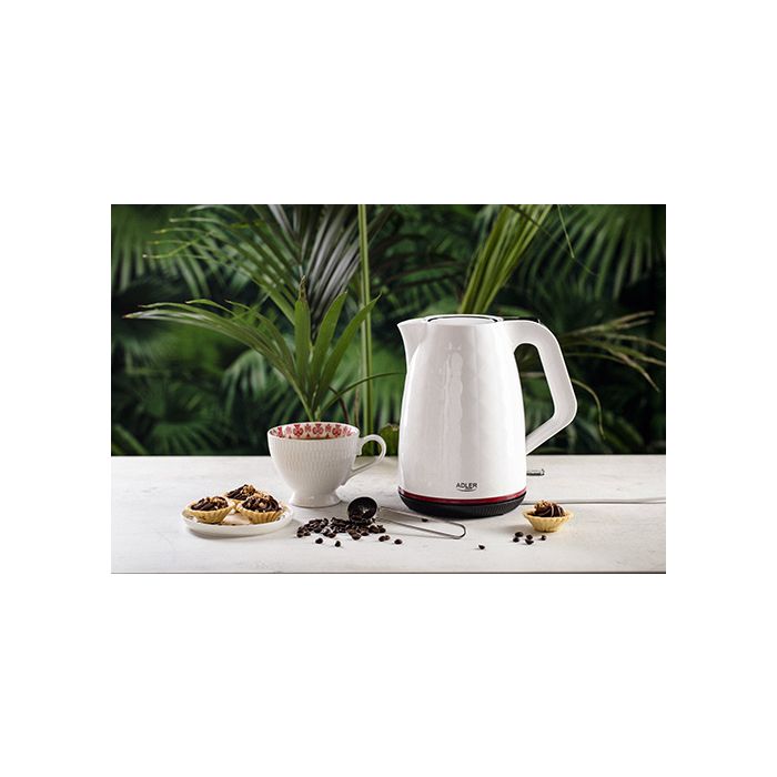 Adler grelnik vode 1,7L 2200W bel plastičen
