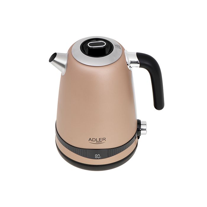 Adler grelnik vode 1,7L z LCD zaslonom/nastavitev temperature šampanjec barva AD1295