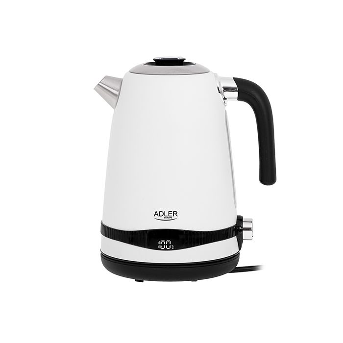 Adler grelnik vode 1,7L z LCD zaslonom/nastavitev temperature bel AD1295w