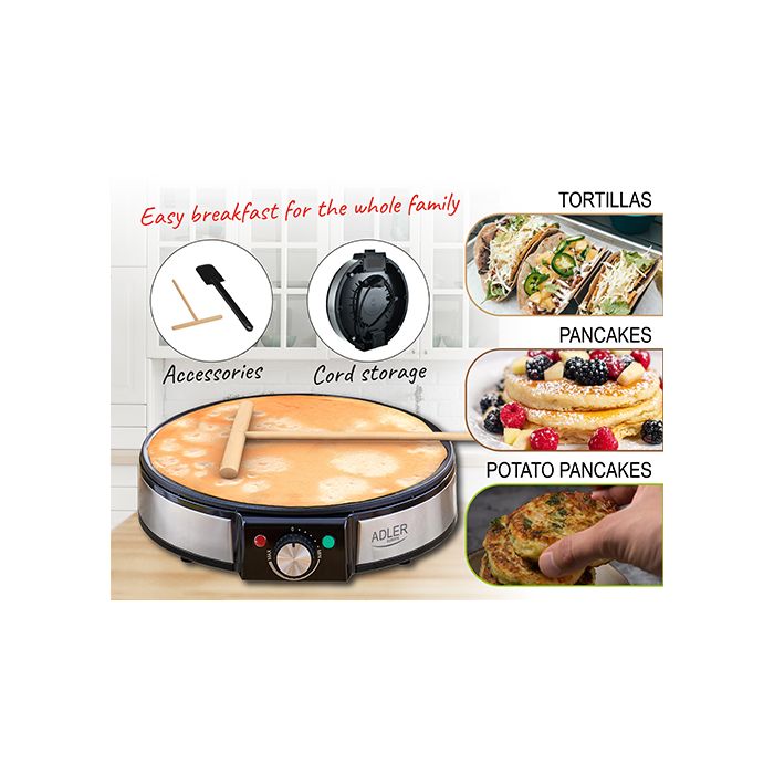 Adler aparat za palačinke 1600W AD3058
