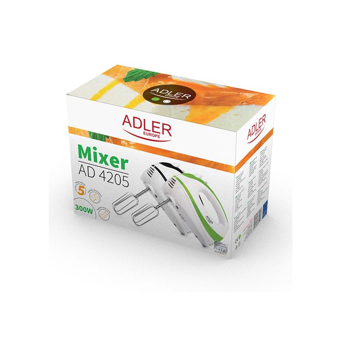Adler ročni mešalnik zelen 300 W