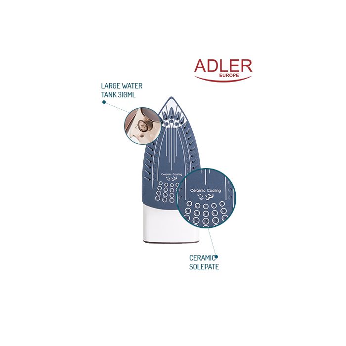 Adler parni likalnik 2000W