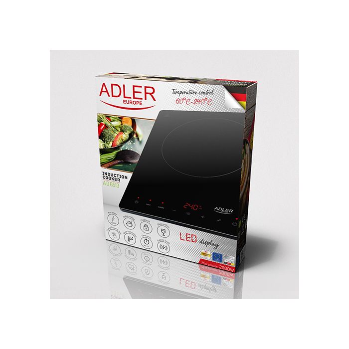 Adler prenosna indukcijska kuhalna plošča 2000W