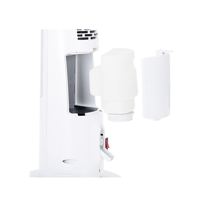 Adler keramični LCD kalorifer 2200W z vlažilcem, stolp, bel AD7730