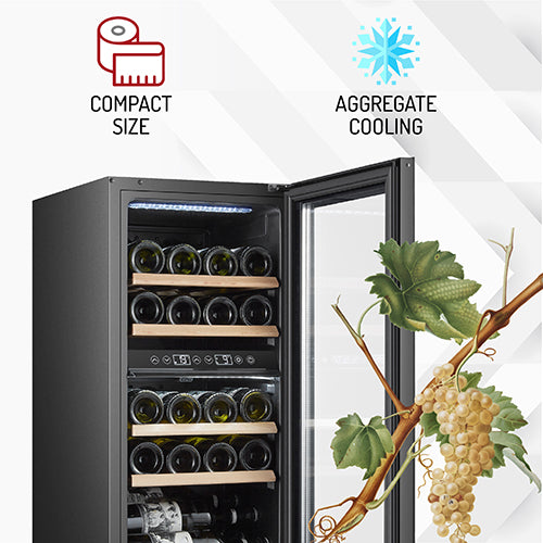 Adler vitrina za vino 60L dvojna hladilna cona AD8080