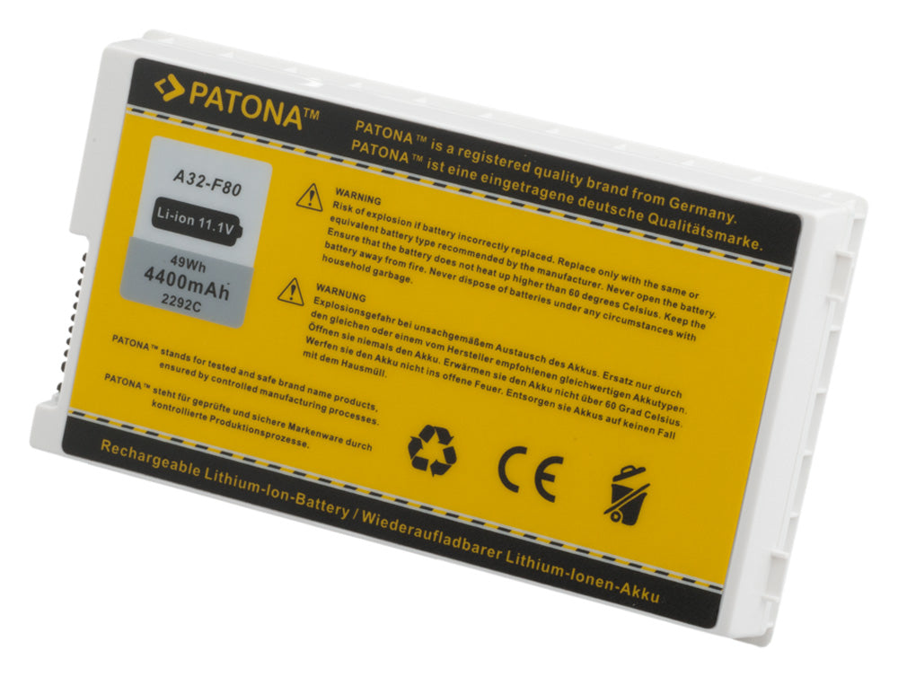 Patona baterija za ASUS A32-F80 A32-F80A A32-F80H X61 X61GX X61S bela