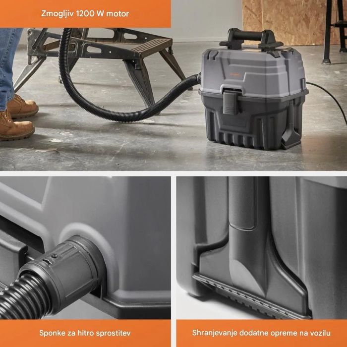 VonHaus mokro-suhi sesalnik 1200 W z 15-litrsko posodo, funkcijo pihanjaVonHaus mokro-suhi sesalnik 1200 W z 15-litrsko posodo in funkcijo pihanja