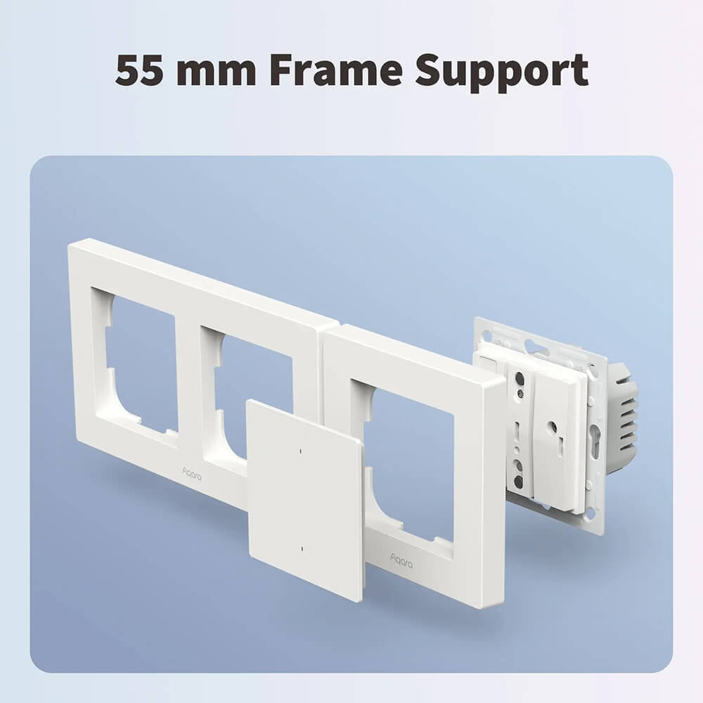 AQARA pametno stikalo za luči H2 (WS-K08D), 4 gumbi - 2 kanala
