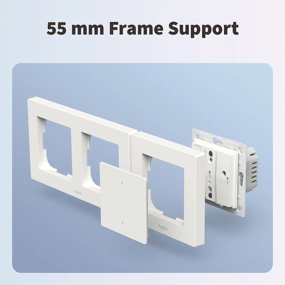 AQARA pametno stikalo za luči H2 (WS-K07D), 2 gumba - 1 kanala