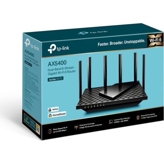 TP-LINK usmerjevalnik Archer AX73 AX5400 Dual Band Gigabit usmerjevalnik Wi-Fi 6