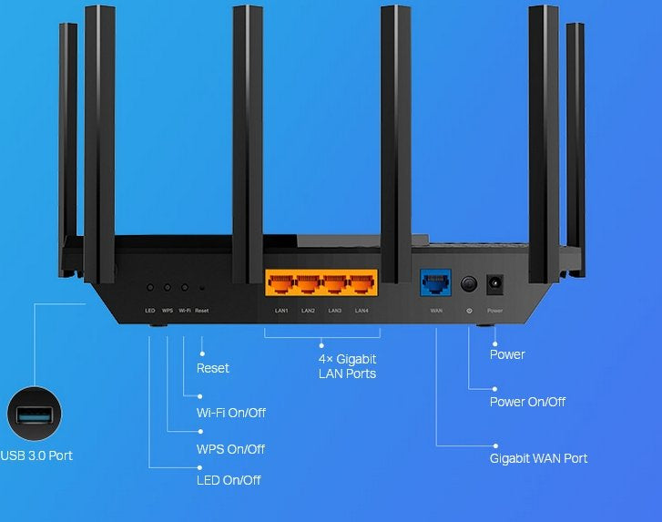 TP-LINK usmerjevalnik Archer AX73 AX5400 Dual Band Gigabit usmerjevalnik Wi-Fi 6