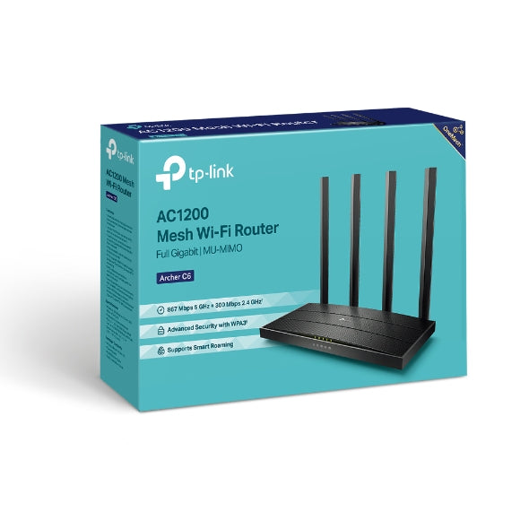 TP-LINK ARCHER C6 AC1200 Gigabit brezžični usmerjevalnik