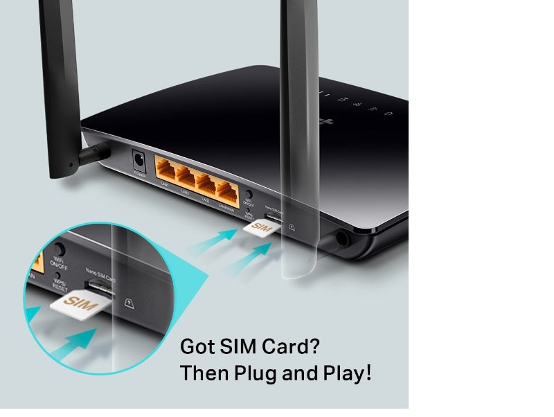 TP-LINK Archer MR400 AC1200 brezžični Dual Band 4G LTE usmerjevalnik, SIM