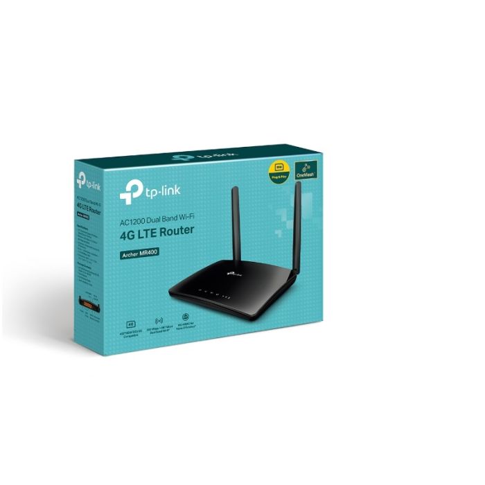 TP-LINK Archer MR400 AC1200 brezžični Dual Band 4G LTE usmerjevalnik, SIM