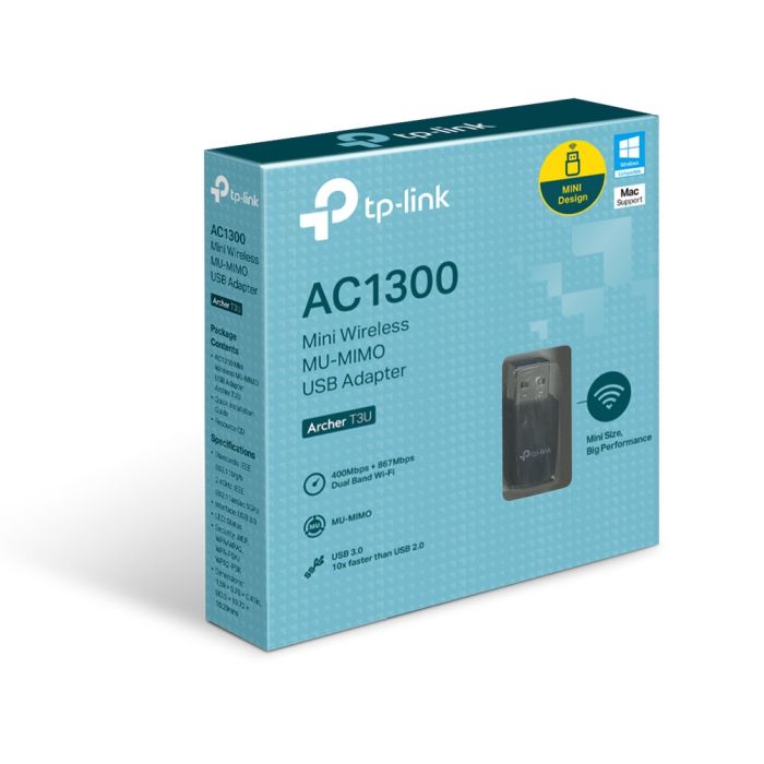 TP-LINK Archer T3U 1300Mbps Dual Band brezžična USB mrežna kartica