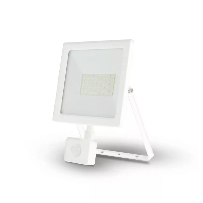 Asalite LED bel reflektor Slim 50W 4500K (4500 lumnov) + senzor