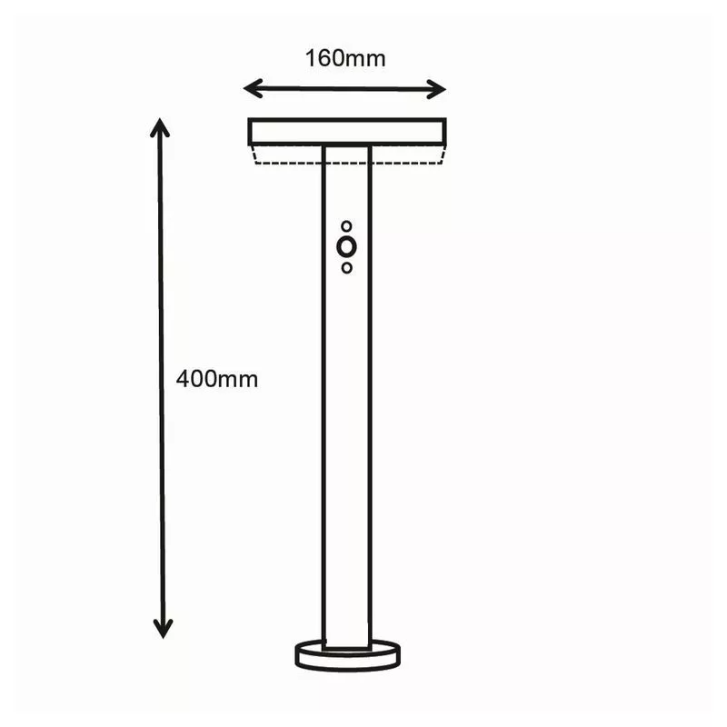 Asalite LED solarna svetilka IP65 5W 3000K (400 lumnov) + senzor